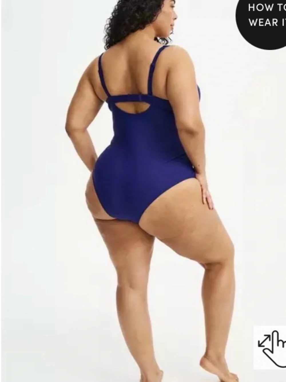 NWT Torrid Slim Fix Push-Up Cheeky One Piece - 4D/DD